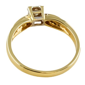 9ct Gold Diamond 0.20cts Ring size P